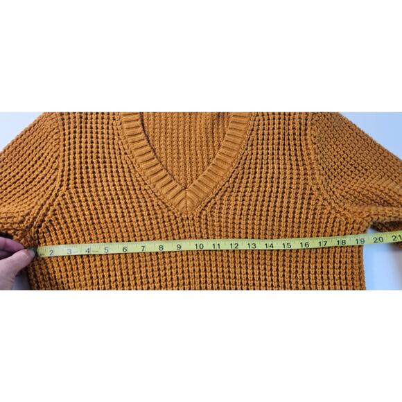 J. Crew chunky thick knit fall color orange sz XL comfy sweater preppy casual - Picture 8 of 9